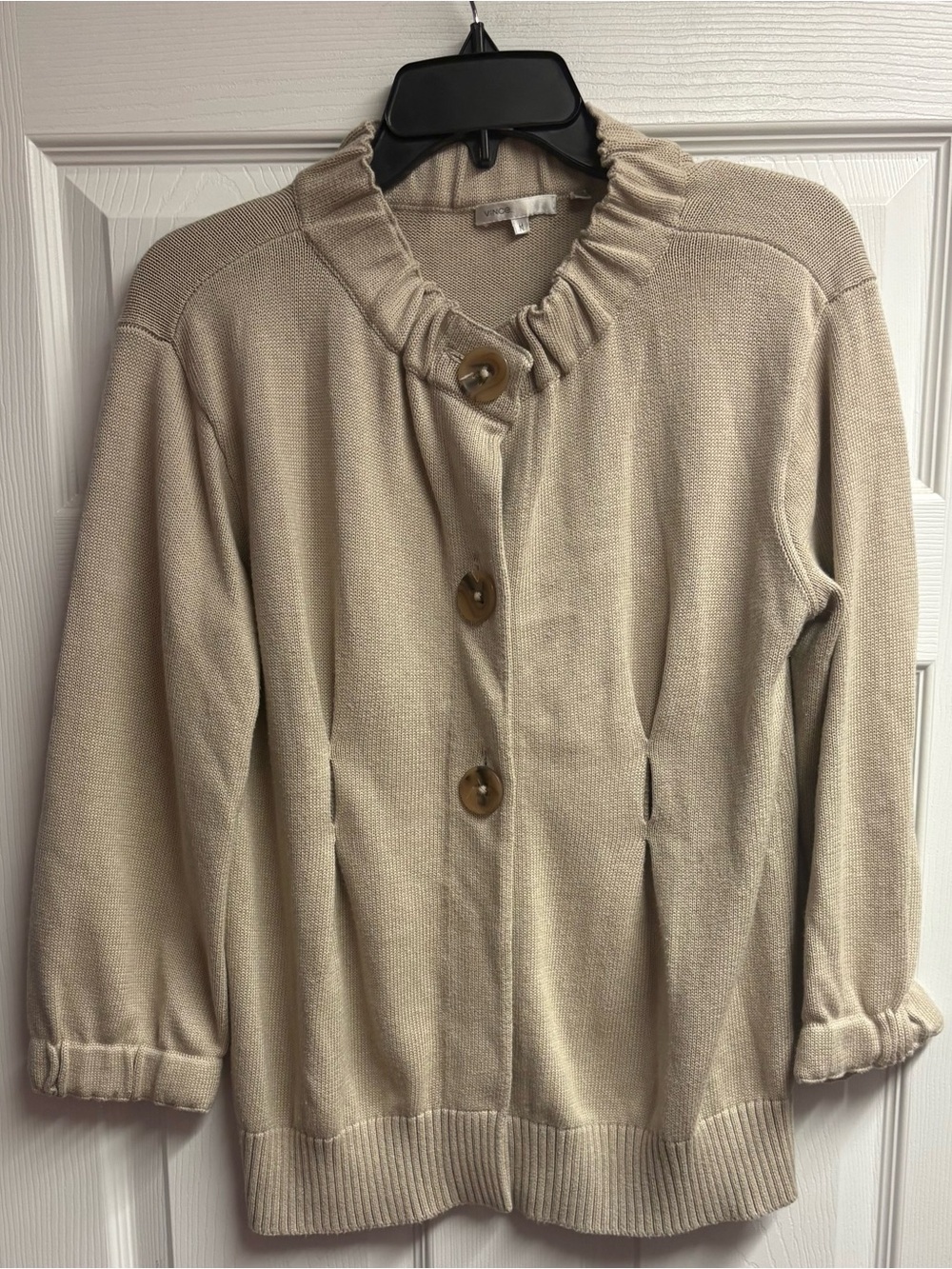 Vince Cashmere/Cotton Blend Button-Up Sweater Cardigan Size Medium